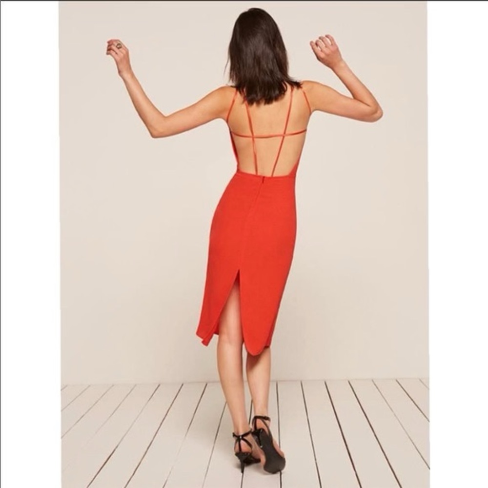 NWT Reformation Sanibel Dress Size 4 Red